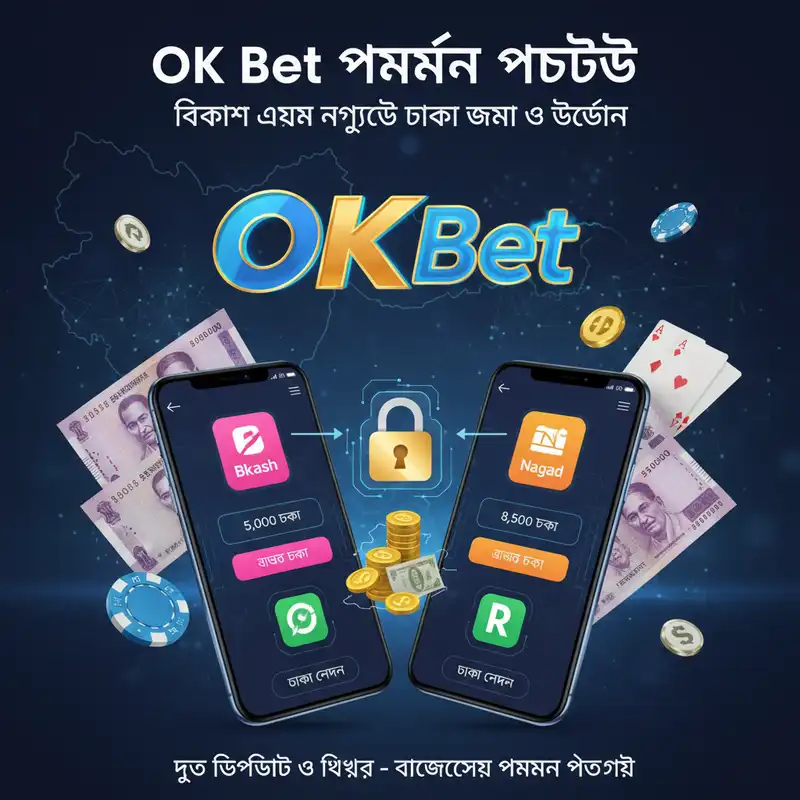 ok bet পেমেন্ট পদ্ধতি বিকাশ এবং নগদ